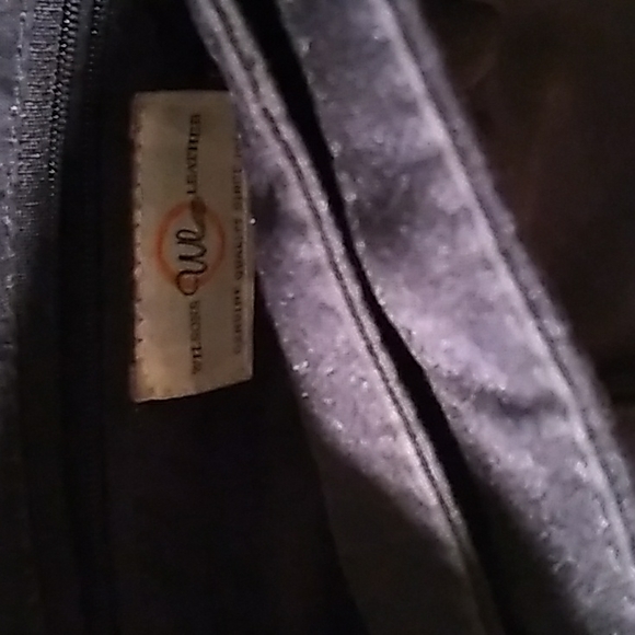 WILSON'S LEATHER PURSE/BAG BLACK VINTAGE - Picture 7 of 11